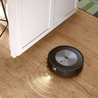 iRobot Roomba Combo j5+ se zaměřuje na nejvíce znečištěná místa díky senzoru Dirt Detect